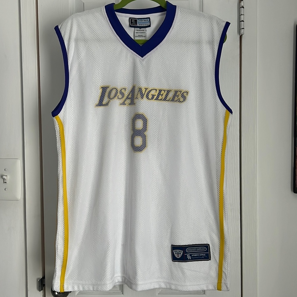 🆕 KOBE LOS ANGELES NUMBER 8 SLEEVELESS JERSEY Sz M
